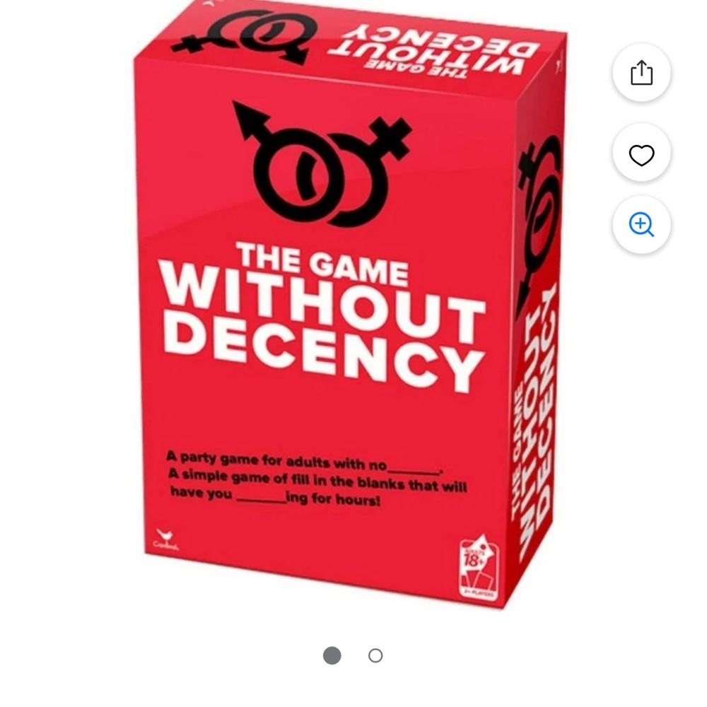 The Game Without Decency Adult Card Game